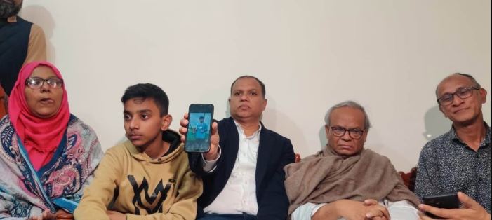 শহীদ আহনাফের পরিবারের পাশে তারেক রহমান
