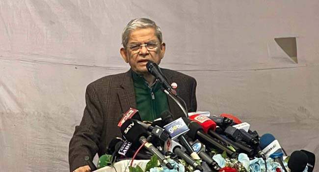 নিরপেক্ষ ভূমিকা পালন করতে পারছে না অন্তর্বর্তী সরকার: মির্জা ফখরুল