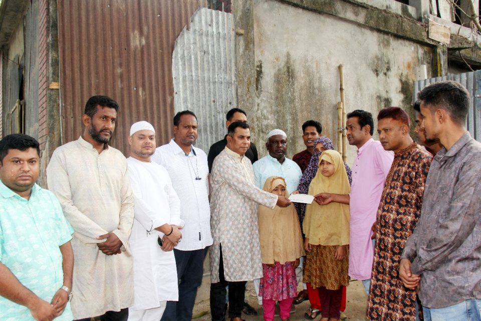 মরহুম যুবদল নেতা আমিনুল ও খোকন এর পরিবারের পাশে গাবতলী উপজেলা যুবদল