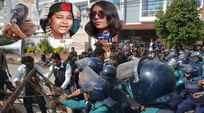 রাজশাহীতে জুলাই যোদ্ধাদের ভারতীয় সহকারী হাইকমিশন অভিমুখে ‘লংমার্চ’ পুলিশি বাধায় পণ্ড