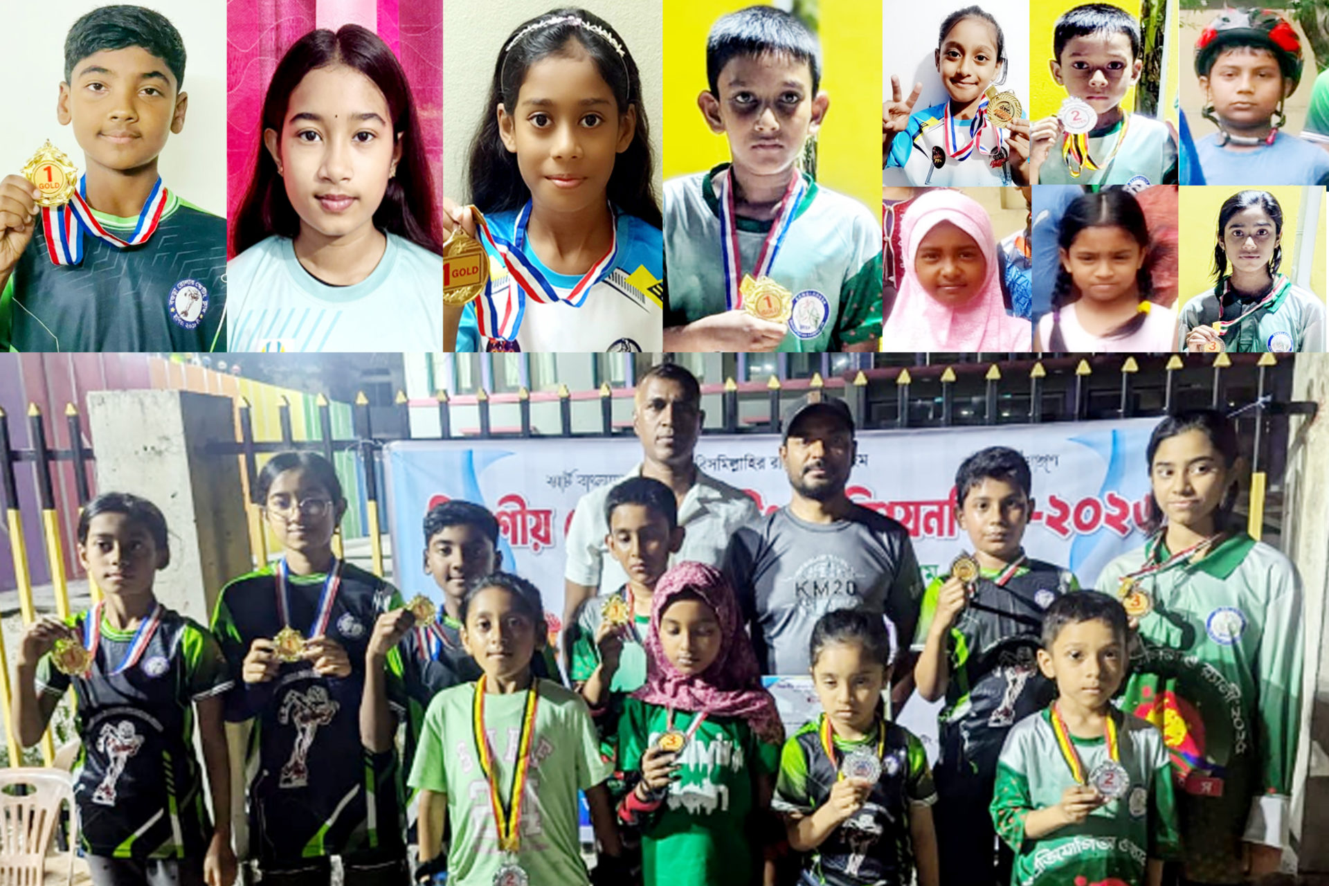 আবারও রাজশাহী বিভাগীয় স্কেটিং প্রতিযোগীতায় চ্যাম্পিয়ন বগুড়া জেলা