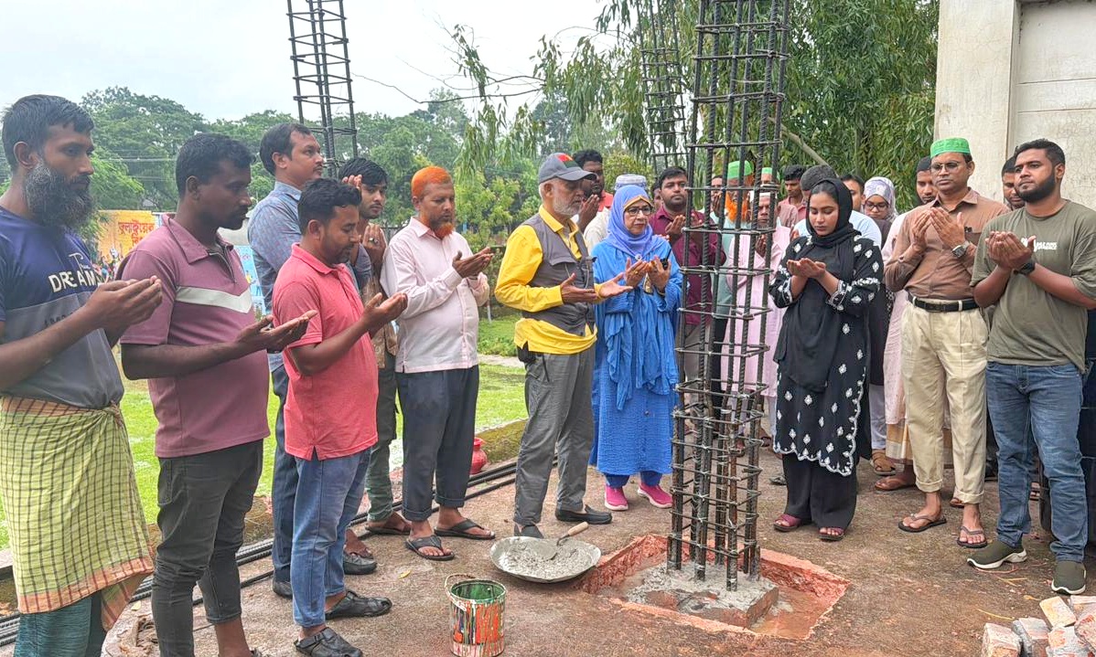 কলাকোপা আতপজান মেমোরিয়াল বহুমূখী উচ্চ বিদ্যালয়ের একাডেমিক ভবনের দ্বিতীয় ও তৃতীয় তলা সম্প্রসারণ কাজের উদ্বোধন