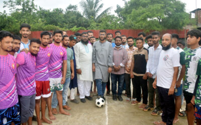 বগুড়া কাটনার পাড়া ব্রাদার্স ক্লাবের উদ্যোগে মিনিবার ফুটবল টুর্নামেন্টের উদ্বোধন