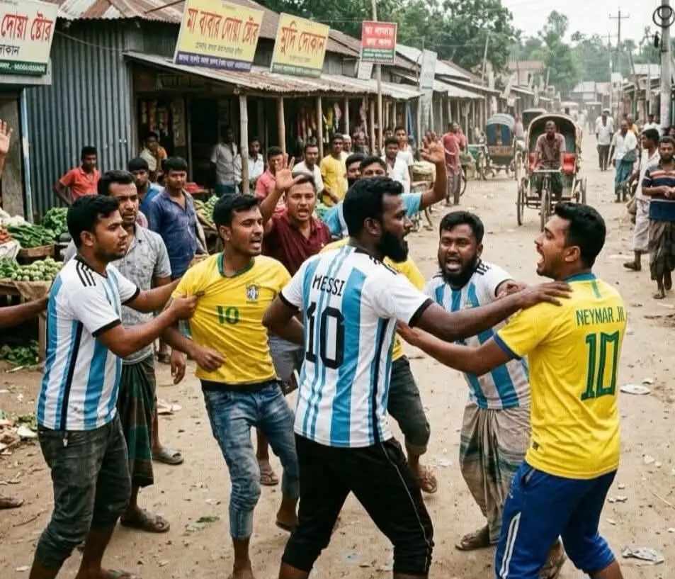 বগুড়ার শিবগঞ্জে ফেসবুকে ব্রাজিল-আর্জেন্টিনা বিতর্কে সং*ঘ*র্ষ, আহত ২