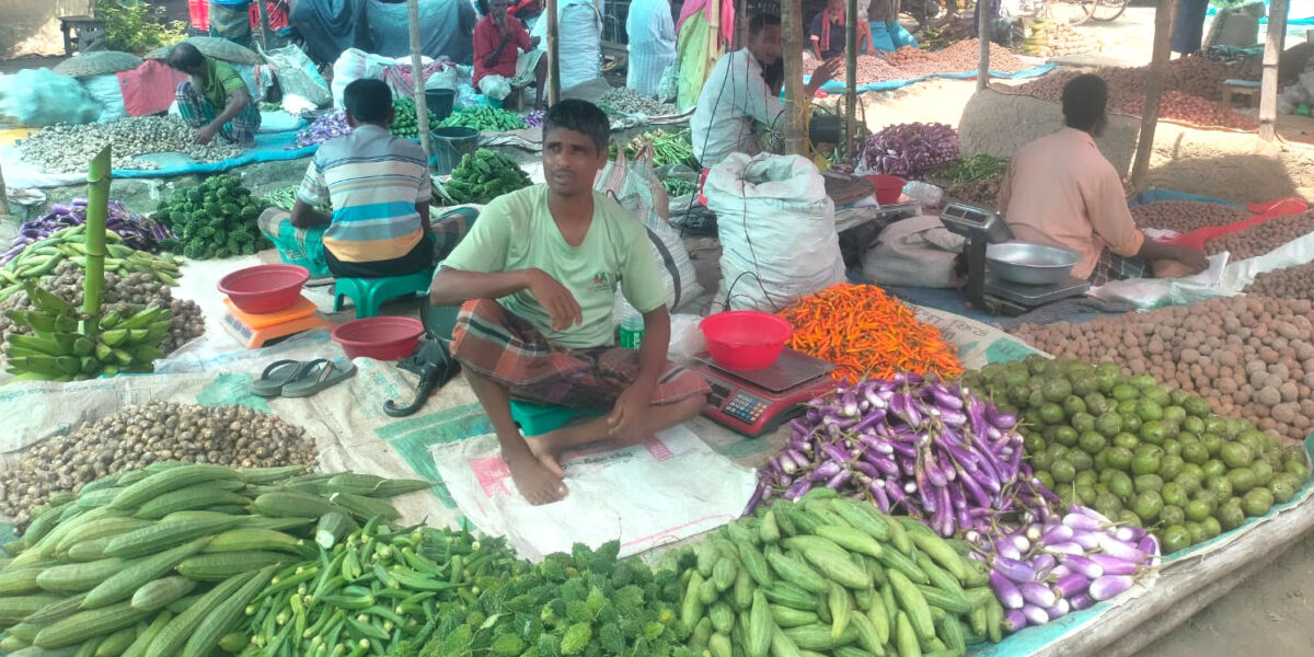 হঠাৎ আদমদীঘিতে সবজির বাজারে দাম চড়া