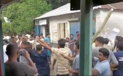 কুড়িগ্রামের ফুলবাড়ীতে এনসিপির মিছিলে বিএনপির হামলা, আহত ২৫