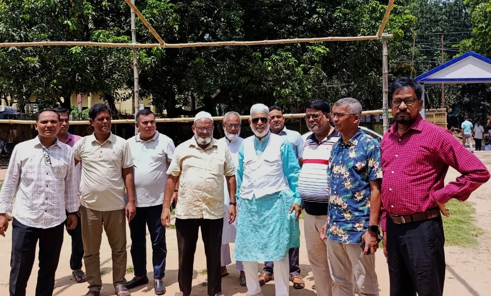 বিনামূল্যে রোগীদের চোখের চিকিৎসা ও লেন্সসহ ছানি অপারেশনের জন্য বগুড়া পৌর হাইস্কুল এন্ড কলেজ মাঠ পরিদর্শনে সাবেক এমপি লালু