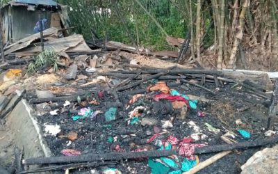 মোকামতলায় অগ্নিকান্ডে প্রতিবন্ধীর বাড়ি সহ ৩ টি বাড়ি ভস্মীভূত