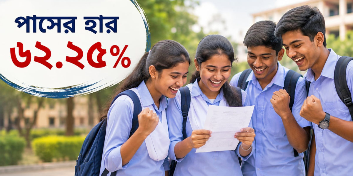এসএসসি ও সমমানের পরীক্ষায় ফলাফল প্রকাশ পাসের হার ৬২.২৫ শতাংশ