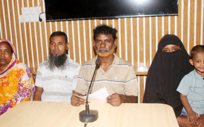 বগুড়া সদরে ইজিবাইক চালককে মারধরের প্রতিবাদে সংবাদ সম্মেলন