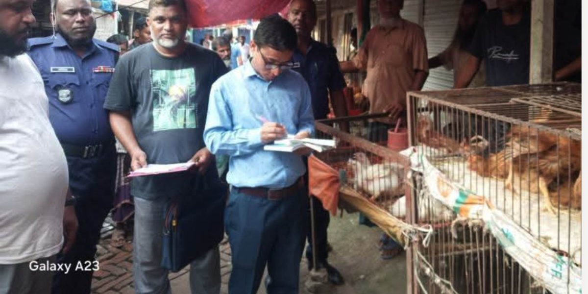 সাঘাটা বাজারের সেড ঘরে অবৈধ দোকান অপসারণের নির্দেশ