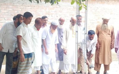 গাবতলী তল্লাতলা দাখিল মাদ্রাসার সীমানা প্রাচীর নির্মাণের ভিত্তি স্থাপন