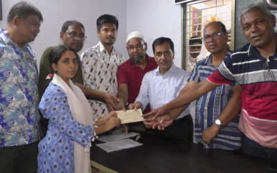 নওগাঁয় প্রতিবন্ধী ও দরিদ্র ৫৬ শিক্ষার্থীকে ৫ লাখ ৬০ হাজার টাকার অনুদান হস্তান্তর