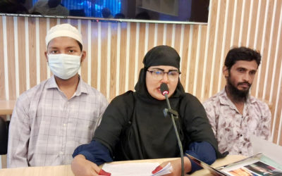 বগুড়ায় স্বামীর বিরুদ্ধে নির্যাতন ও সর্বস্ব আত্মসাতের অভিযোগে সংবাদ সম্মেলন