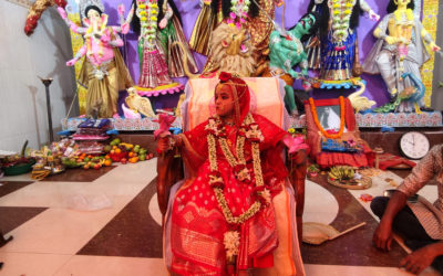 পাবনা রামকৃষ্ণ সেবাশ্রমে কুমারী পূজায় দর্শনার্থীদের ভীড়