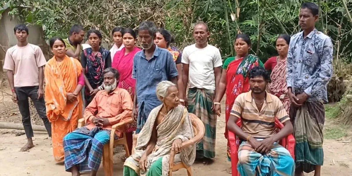 ঘোড়াঘাটে ক্ষুদ্র নৃগোষ্ঠীর পৈতৃক জমি দখলের চেষ্টা, থানায় অভিযোগ