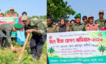 নওগাঁর আত্রাইয়ে বজ্রপাত রোধে আনসার-ভিডিপির আড়াই কিলোমিটার সড়কে ২ হাজার ৫০০ তালবীজ রোপণ